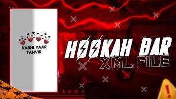 HOOKAH BAR 💖🔥╏NEW TREND XML FILE 🦋╎ Hookah bar XML 💥┋ Video Editing In Alightmotion #xml 〣 TANVIR YT