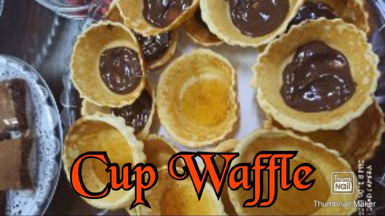 How to make Cup Waffle/ How to make Waffle Bowl/ Homemade YouTube