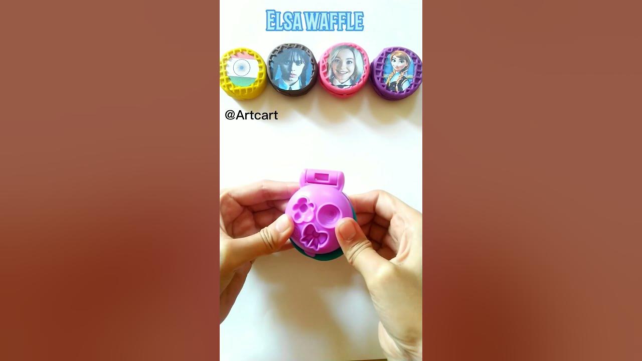 making clay waffle #shorts #youtubeshorts
