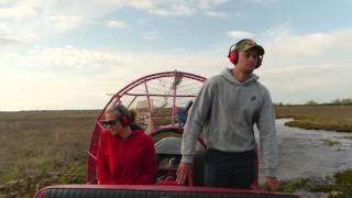 Southern Weekend takes  Air Boat Tour in New Orleans