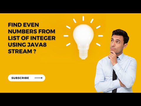 Find even number from list of integer using stream java8