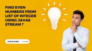 Find even number from list of integer using stream java8