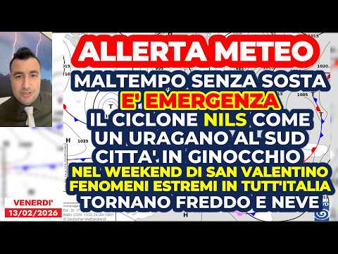 Allerta Meteo, MALTEMPO senza sosta: è emergenza assoluta! E adesso tornano freddo e neve!