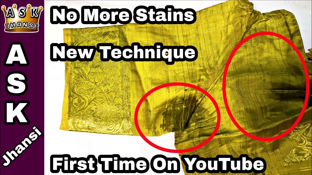 இனி துவைக்க வேண்டாம் ஈசியா நீக்கலாம் பட்டு ப்ளவுஸ் கறை How to