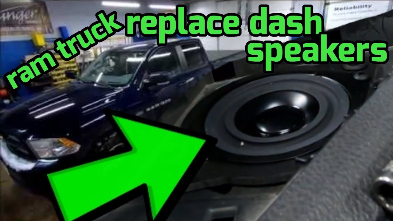 How to install new dash speakers in 2012 Ram 1500 - YouTube