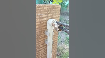 Unique technique for connecting a garden tap to a plastic pipe without a special coupling #shorts