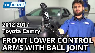 How to Replace Front Lower Control Arms with Ball Joint 20122017 Toyota Camry