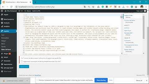 Adding custom CSS directly to your theme style.css file for Wordpress