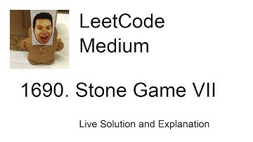 1690. Stone Game VII (Leetcode Medium)