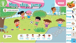 Connect for KG 2⛹ Unit 1 Hop, skip, jump 😀Teacher's guide and audio book نصوص أستماع وحل الكتاب 2024