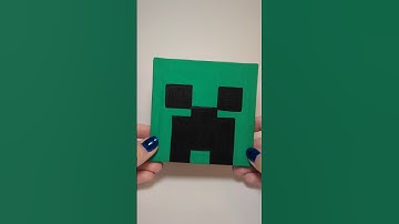 Creeper Painting from Minecraft | #shorts #louscraftcorner #minecraft #painting