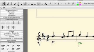 Musescore (6). Escribir varias voces en un mismo pentagrama. Alargar y acortar plicas.