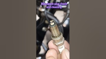 Bike spark plug check and clean 🔥🔥#shorts #shortvideo #bike #plug #sparkplug #surabcreation #viral