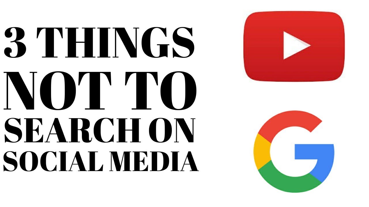 3 THINGS NOT TO SEARCH ON SOCIAL MEDIA! (YOUTUBE/CHROME ETC.) - YouTube