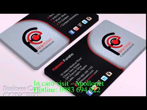 In card visit, dịch vụ in card visit đẹp giá rẻ tại Hà Nội, mẫu card visit đẹp