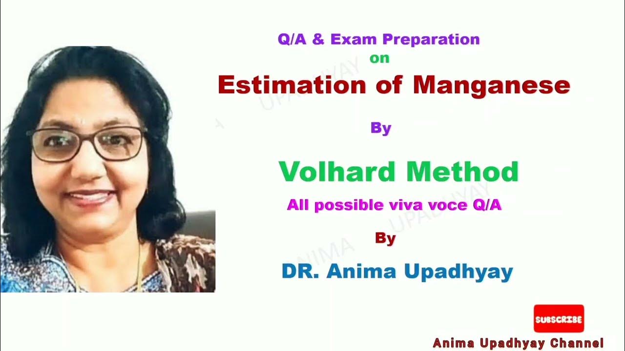 Estimation of Mn by Volhard method with all possible Q & A on the topic