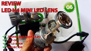 Lampu LED Laser H4, review tes bolam vs led laser