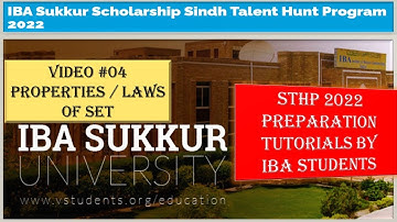 STHP 2022 II Math Preparation II Set II Properties of Set II Videos #04