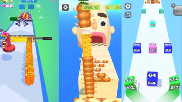 Potato Rush vs Sandwich Runner vs Jelly Run 2048 - All Levels GamePlay Walkthrough iOS,Android