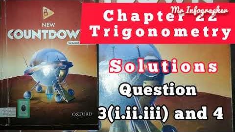 Trigonometry solutions Q3 4| chapter 22 CountDown 8 solutions | Maths Solutions | Trigonometry