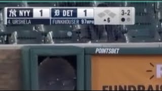 Gio Urshela walked on three balls and no one seemed to notice at all!!