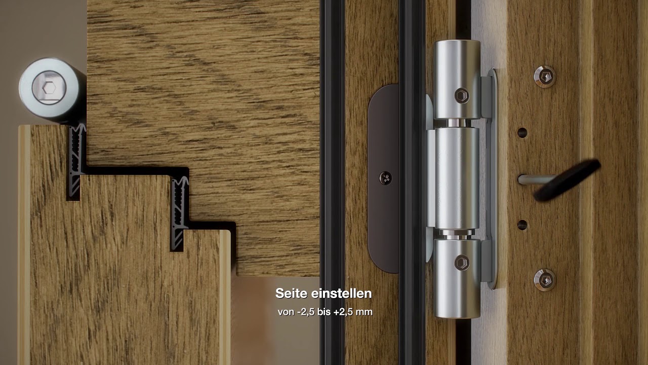 Haustürband Duplex3213D Seiteneinstellung YouTube