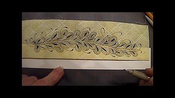 Crease tangle pattern  on fabric Lesson # 27