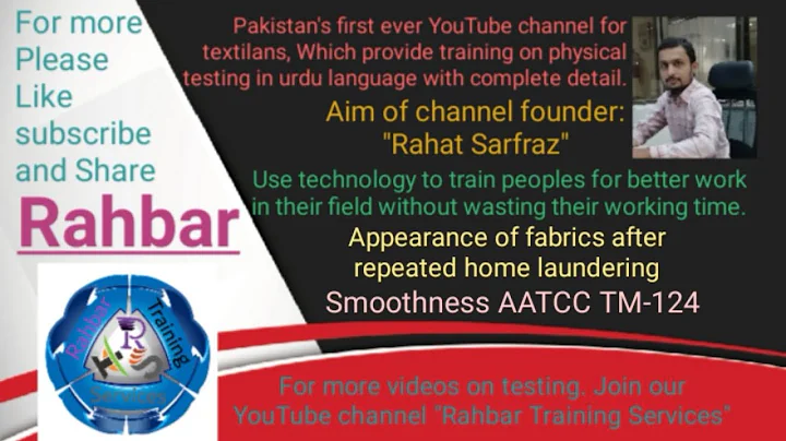 Appearance of Fabrics after home laundering | Fabric Smoothness | AATCC 124 | Complete detail - DayDayNews