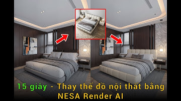 🔰 Thay thế đồ nội thất bằng AI - với nền tảng NESA Render AI