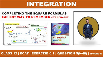 SECOND YEAR MATHS CHAPTER 06 INTEGRATION | EXERCISE 6.1 LECTURE 06 | QUESTION 05