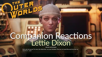 The Outer Worlds - Companions React - Lettie Dixon