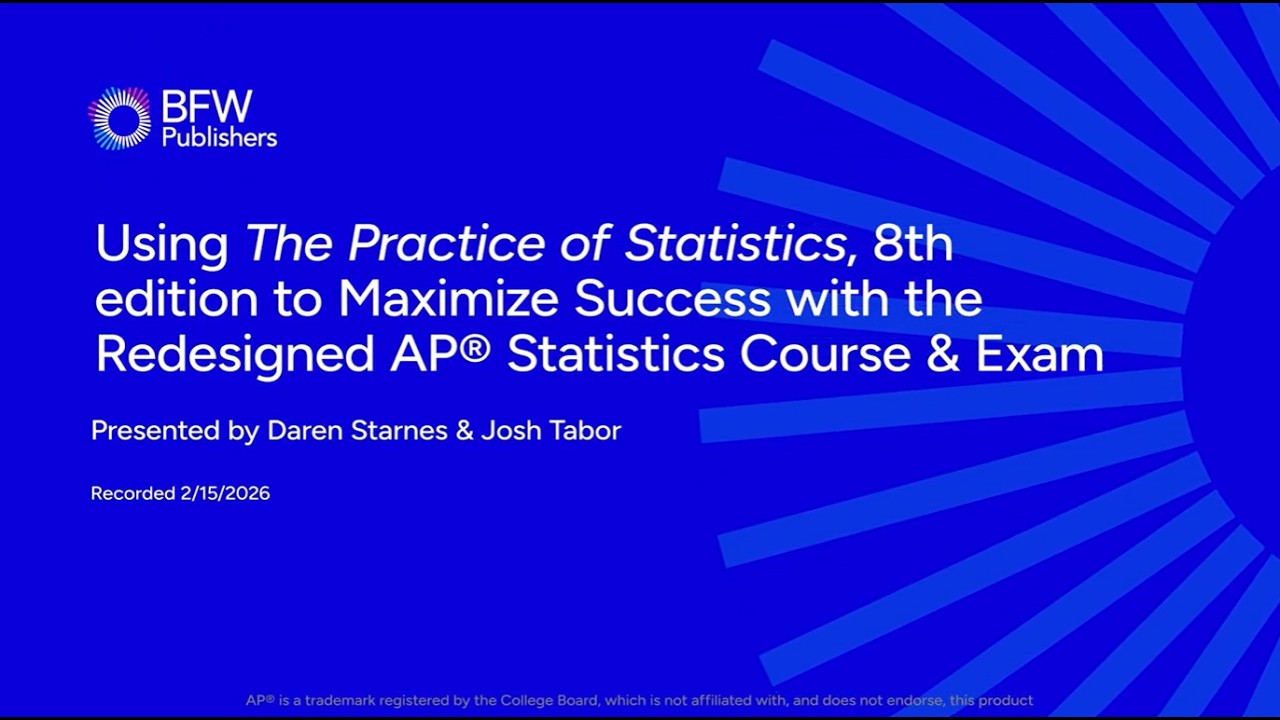 The Practice of Statistics for the AP® Course, 8th Edition | BFW