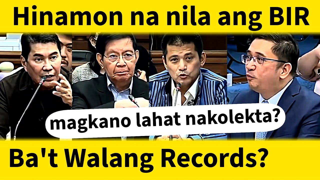 BIR Walang Records ng mga Nakolekta? Panuorin kung Paano Ginisa ng mga Senador