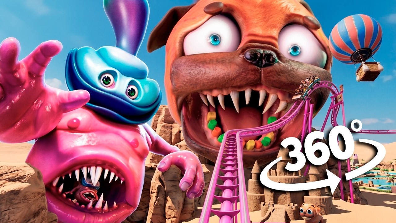 360° DARK PALS Roller Coaster Ride in VR 8K 🎢🔥 - YouTube
