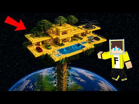 I Built the Tallest Treehouse Above Space in Minecraft - YouTube