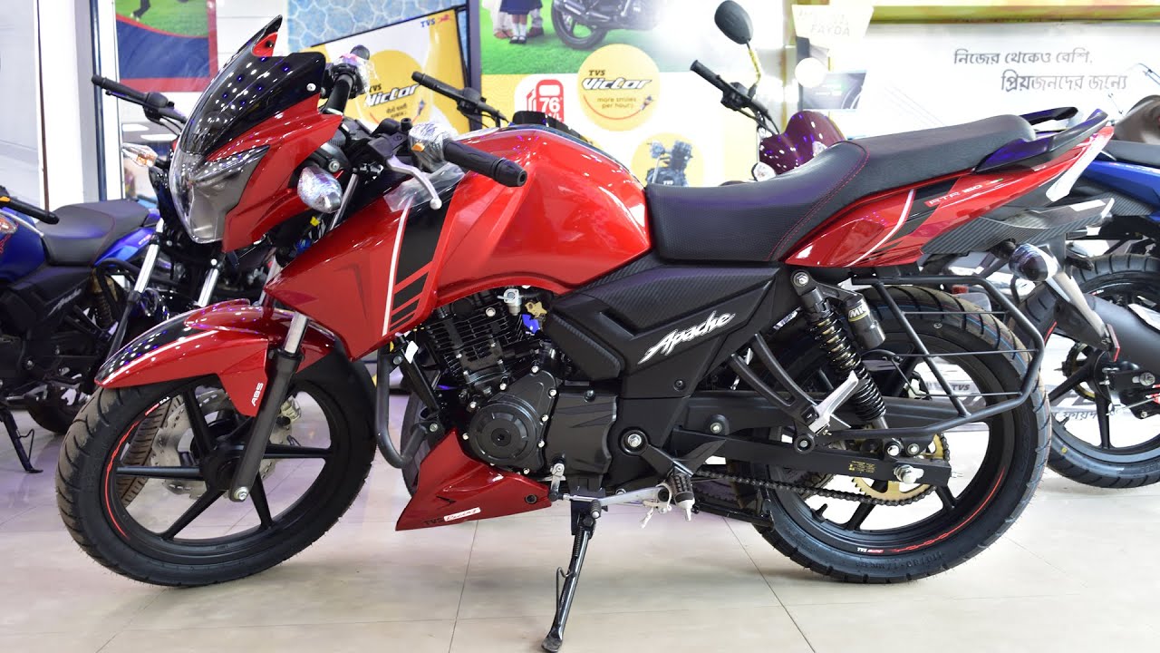 19 Tvs Apache Rtr 160 Dual Disc Abs Glossy Red Detailed Specification Honest Review Youtube