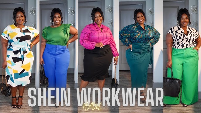 Plus Size SHEIN Haul Business Casual Clothes for Curvy Thick