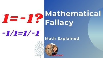MATHEMATICAL FALLACY | 1 = -1 PROOF | COMPLEX NUMBERS | MATH EXPLAINED