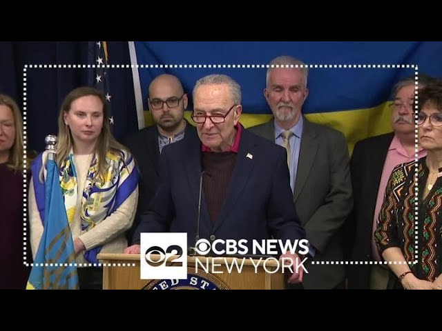 Sen Chuck Schumer Joins Local Ukrainians In Urging House Republicans To Pass Aid Package