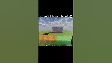 slime VS honey block 💀#shorts #minecraftshorts #minecraft