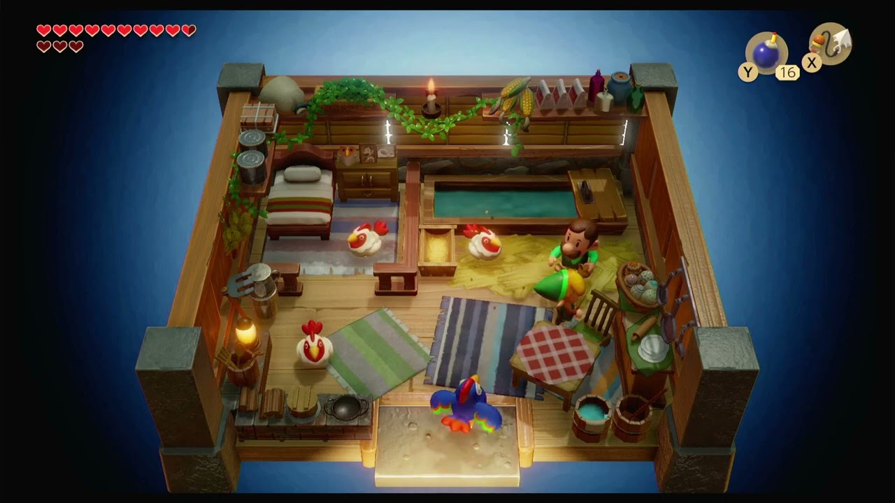 Links Awakening Here lies the Flying Rooster and obtaining the Bird Key