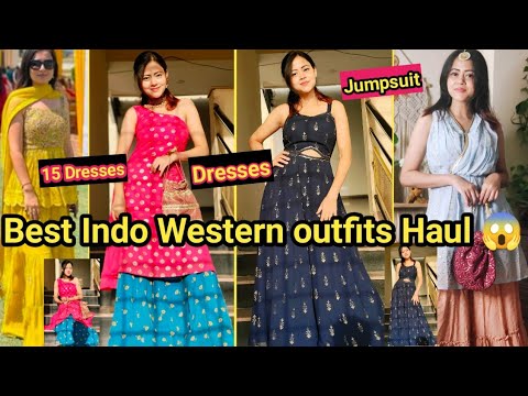 Partywear Designer Indo-Western Dress/Jumpsuit Haul | Designer Dress/Gown/Tops Haul | Dress