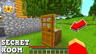 How to BUILD SECRET HOUSE inside a TREE in Minecraft ? SECRET PASSAGE! in Minecraft