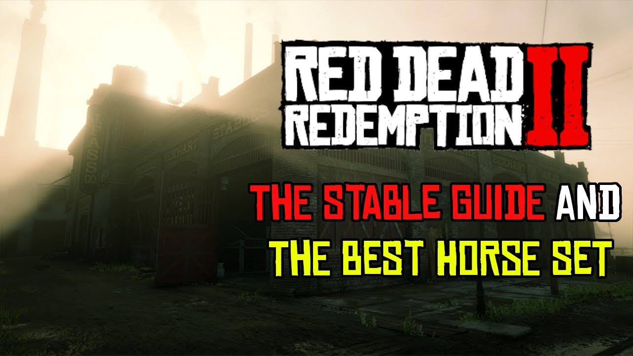 Red Dead Online The Stable Guide and The Best Horse Set YouTube