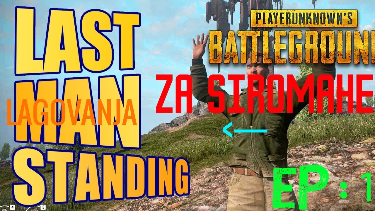 PLAYER UNKNOWN BATLEGROUNDS ZA SIROMAHE / Last Mans Standing Ep#1 solo