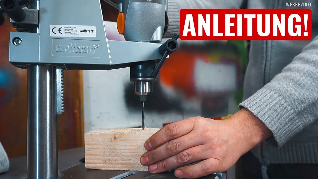Wolfcraft 5027000 Boorstandaard - Tafelboormachine - Veilig Boren