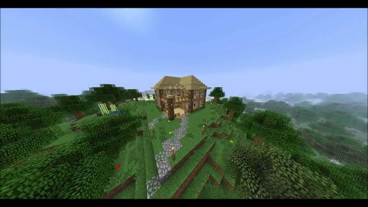 Minecraft Oak House - YouTube