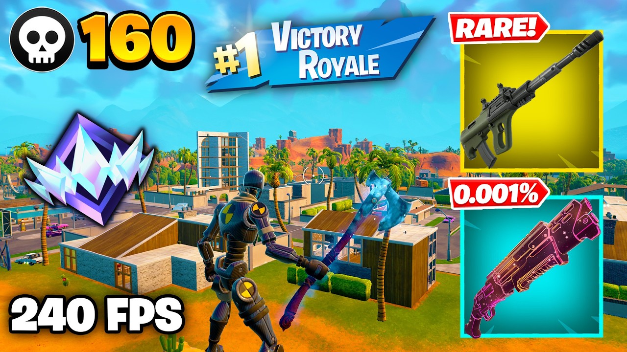 160 Elimination "RANKED RELOAD" Gameplay Wins (Fortnite Chapter 7 Keyboard & Mouse)