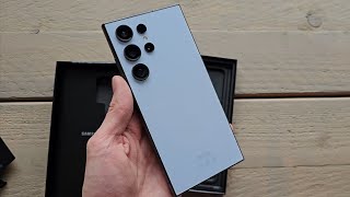 Samsung S24 Ultra Unboxing (🧊TITANIUM BLUE🧊) Galaxy