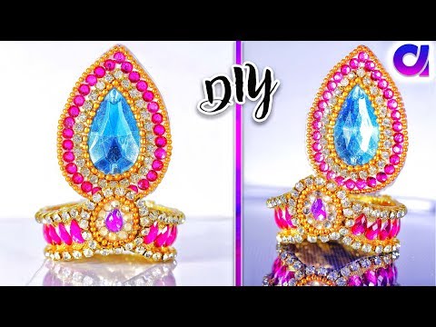 how to make a mukut for Ganesha at home | Best out of waste | Artkala 277
